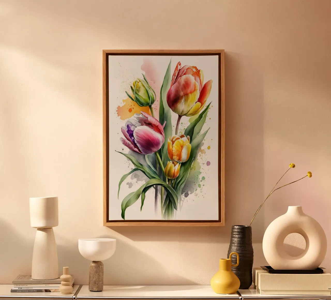 Wandkunst von Imagine Leinwand mit Schattenfugenrahmen von Imagine