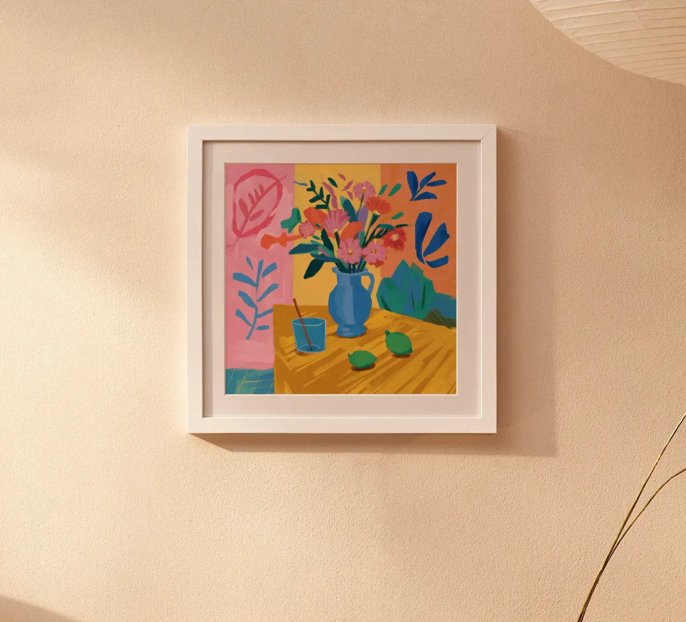 Lime and Bloom poster by Pan Denim