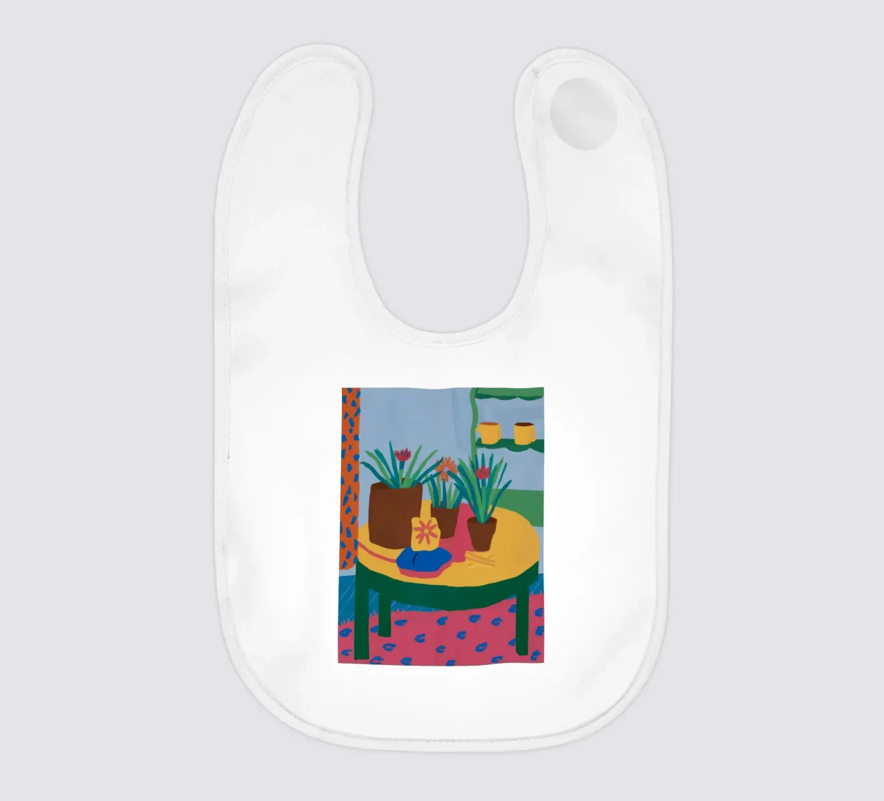 Pastel Table Stillness baby bib by Haven Fantasy