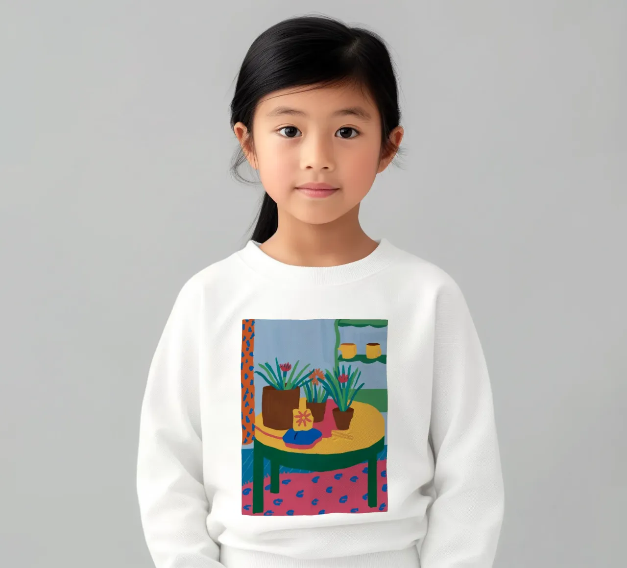 Pastell Tisch Stille Kinder Sweatshirt von Haven Fantasy