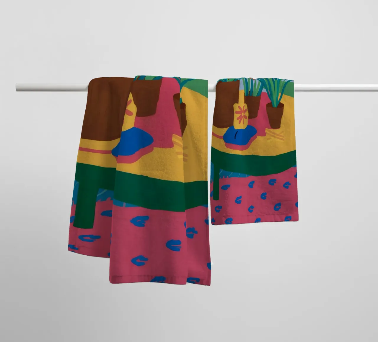 Pastel Table Stillness towel by Haven Fantasy