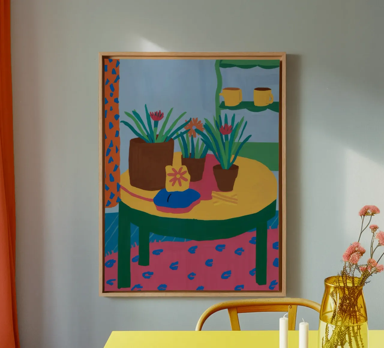 Pastel Table Stillness canvas by Haven Fantasy