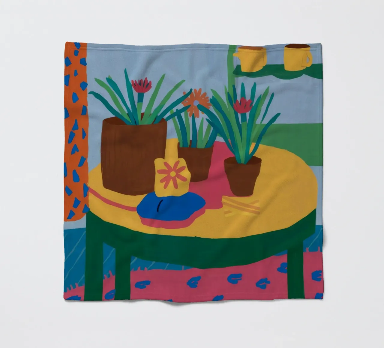 Pastell Tisch Stille Fleecedecke von Haven Fantasy