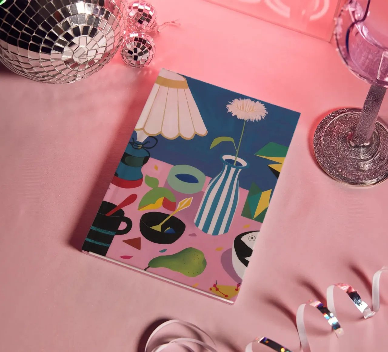 Cubist Lamp and Table notebook by Fable Tempa