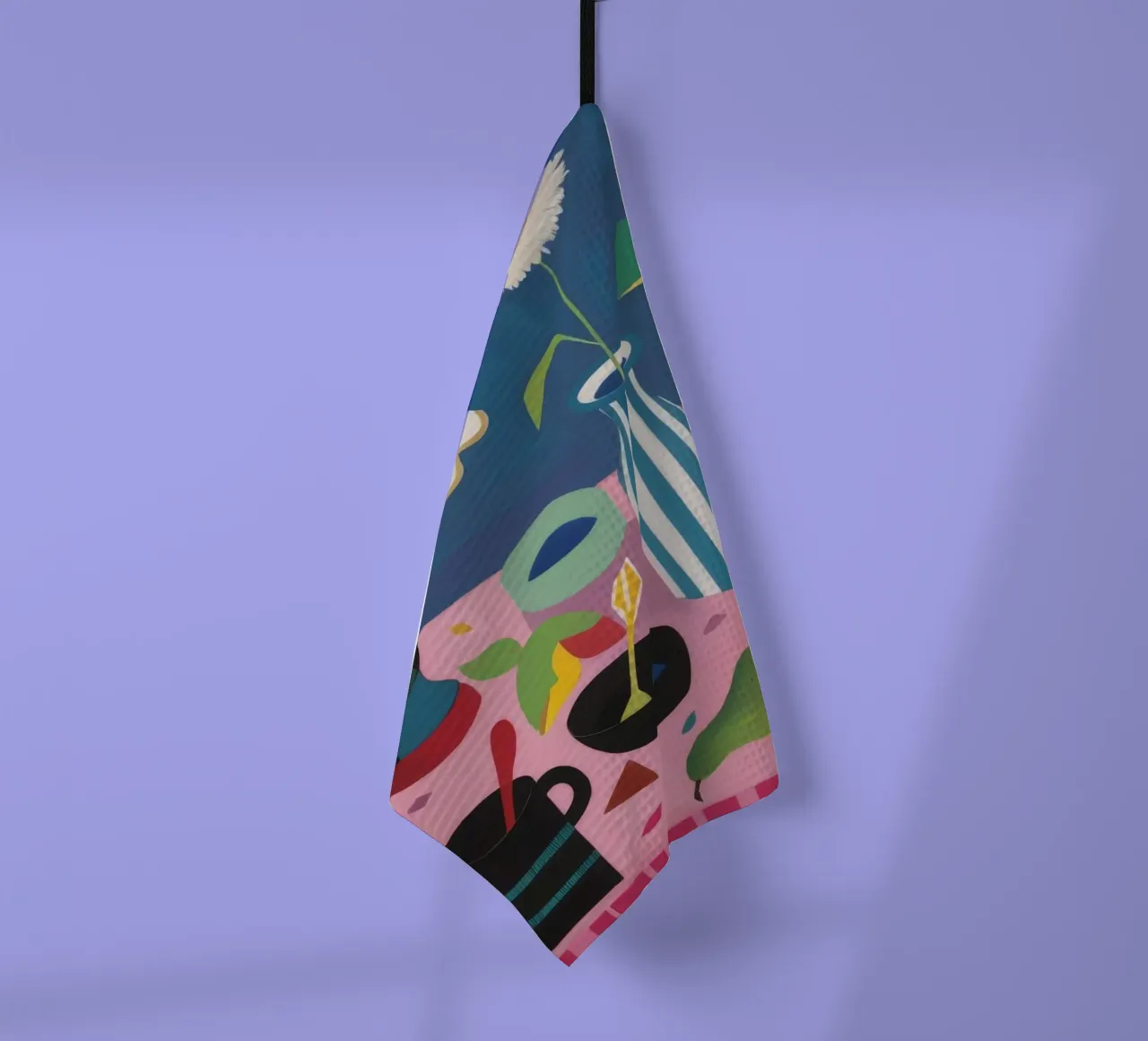 Lampada e tavolo cubista canovaccio da cucina da Fable Tempa