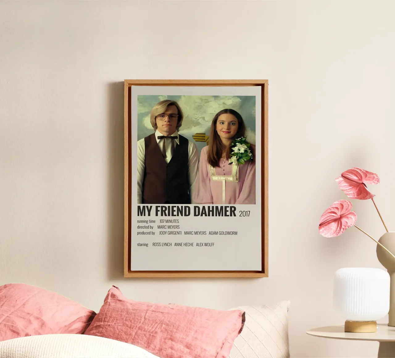 MY FRIEND DAHMER 2017 canvas met Baklijst van MVFminimalist