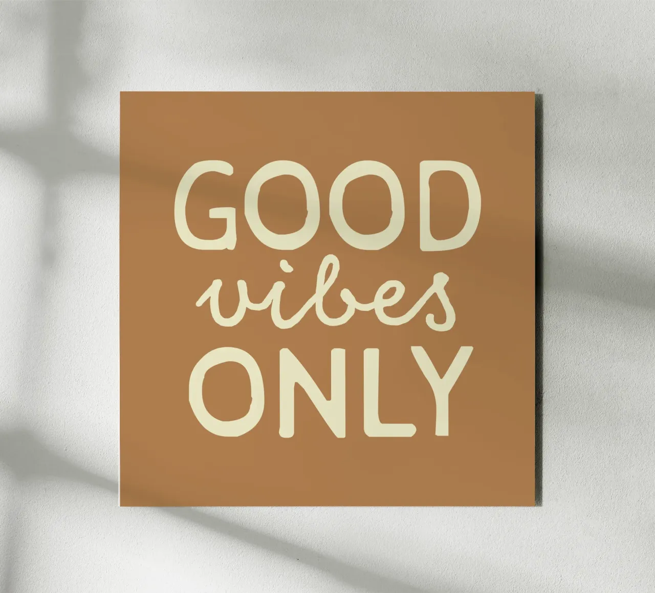 GOOD vibes ONLY alluminio dibond da STUDIO 4H37