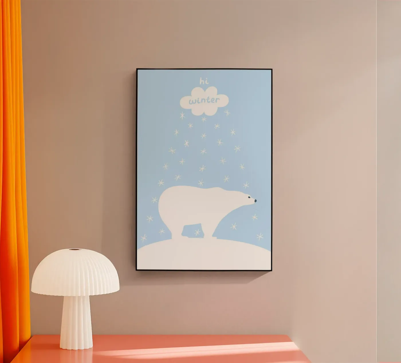 Polar Bear Hi Winter plexiglass da treechild