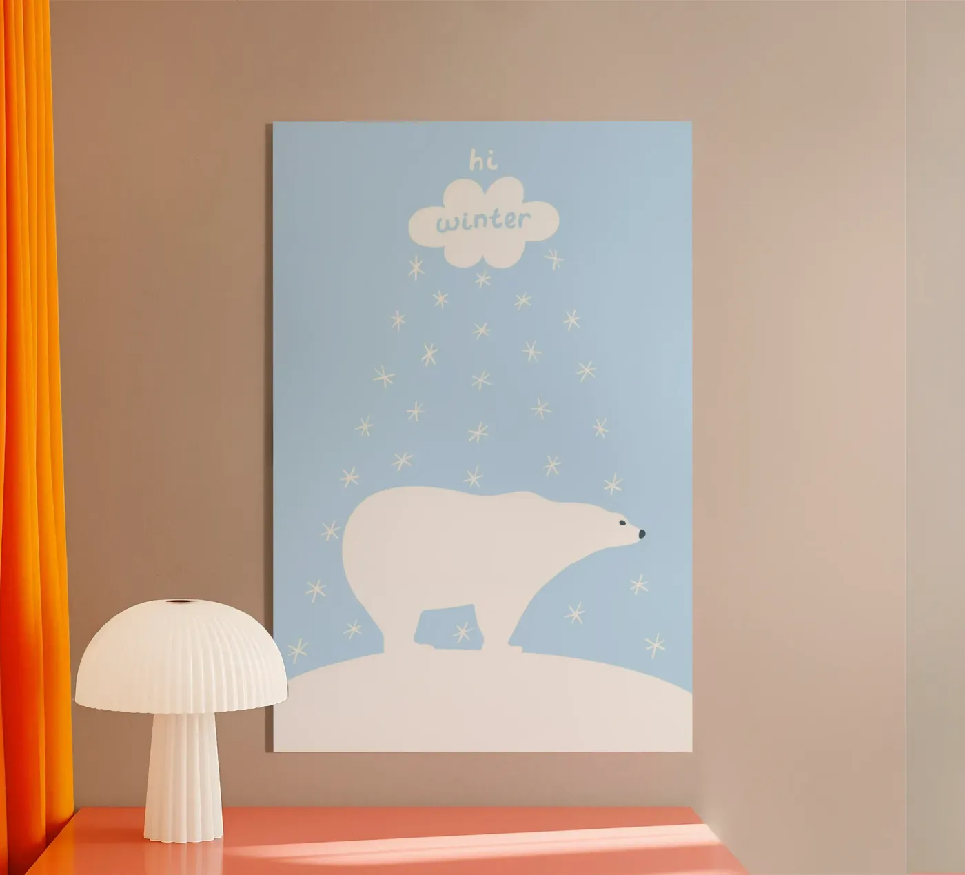 Polar Bear Hi Winter plexiglass da treechild