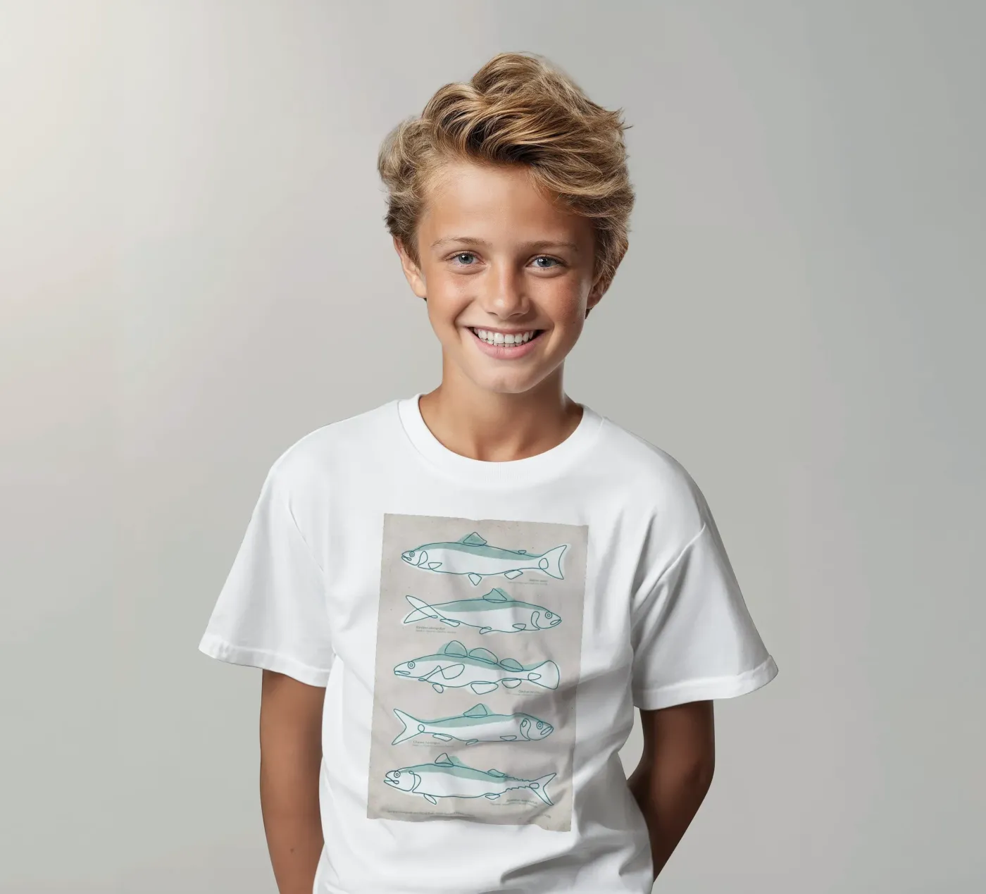 Pisces t-shirt bambini da Kuba Gornowicz