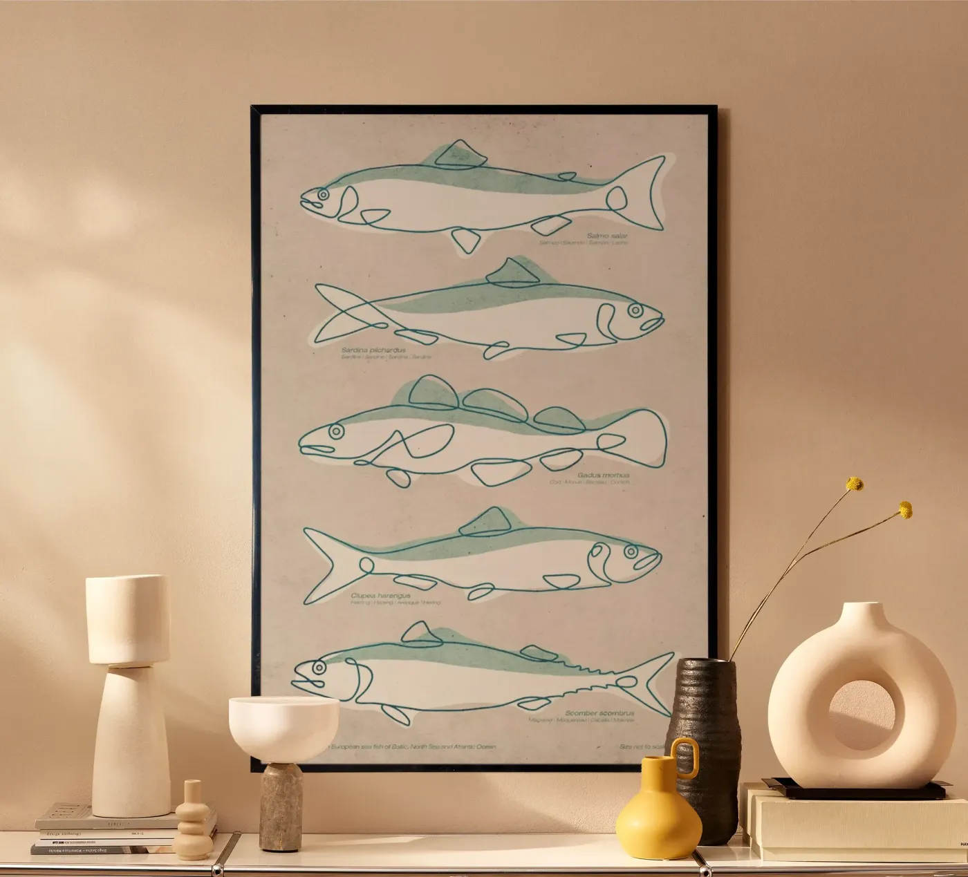 Pisces poster van Kuba Gornowicz