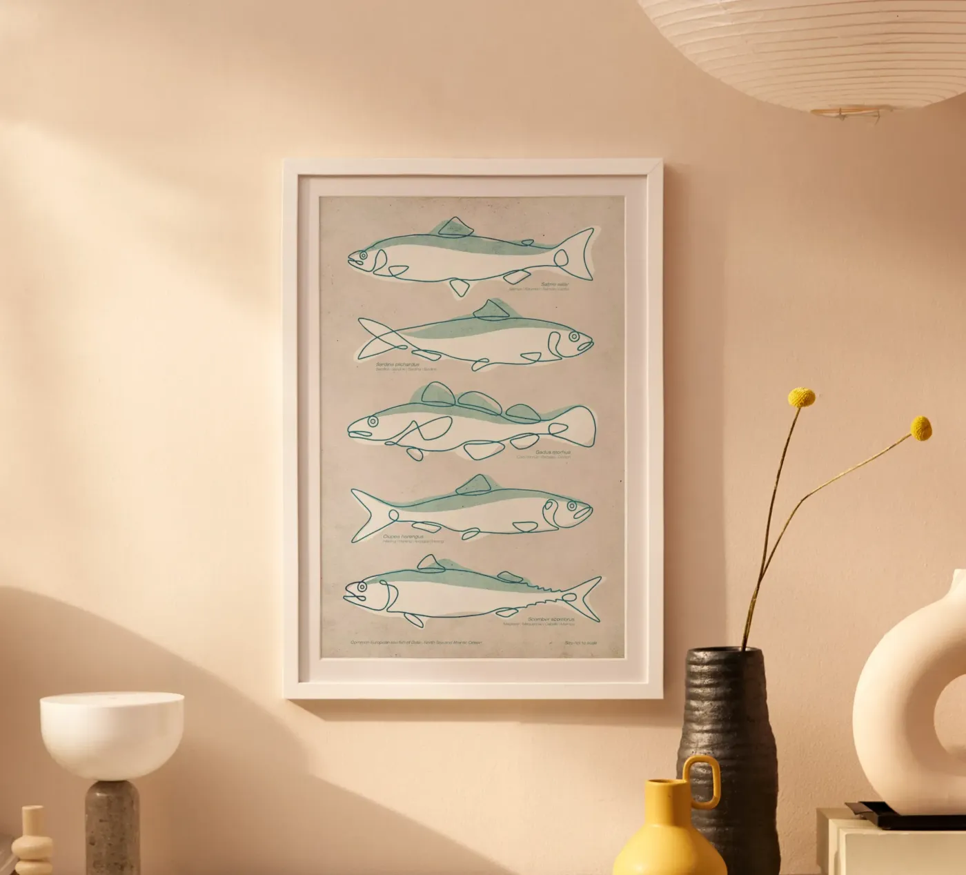 Pisces poster by Kuba Gornowicz