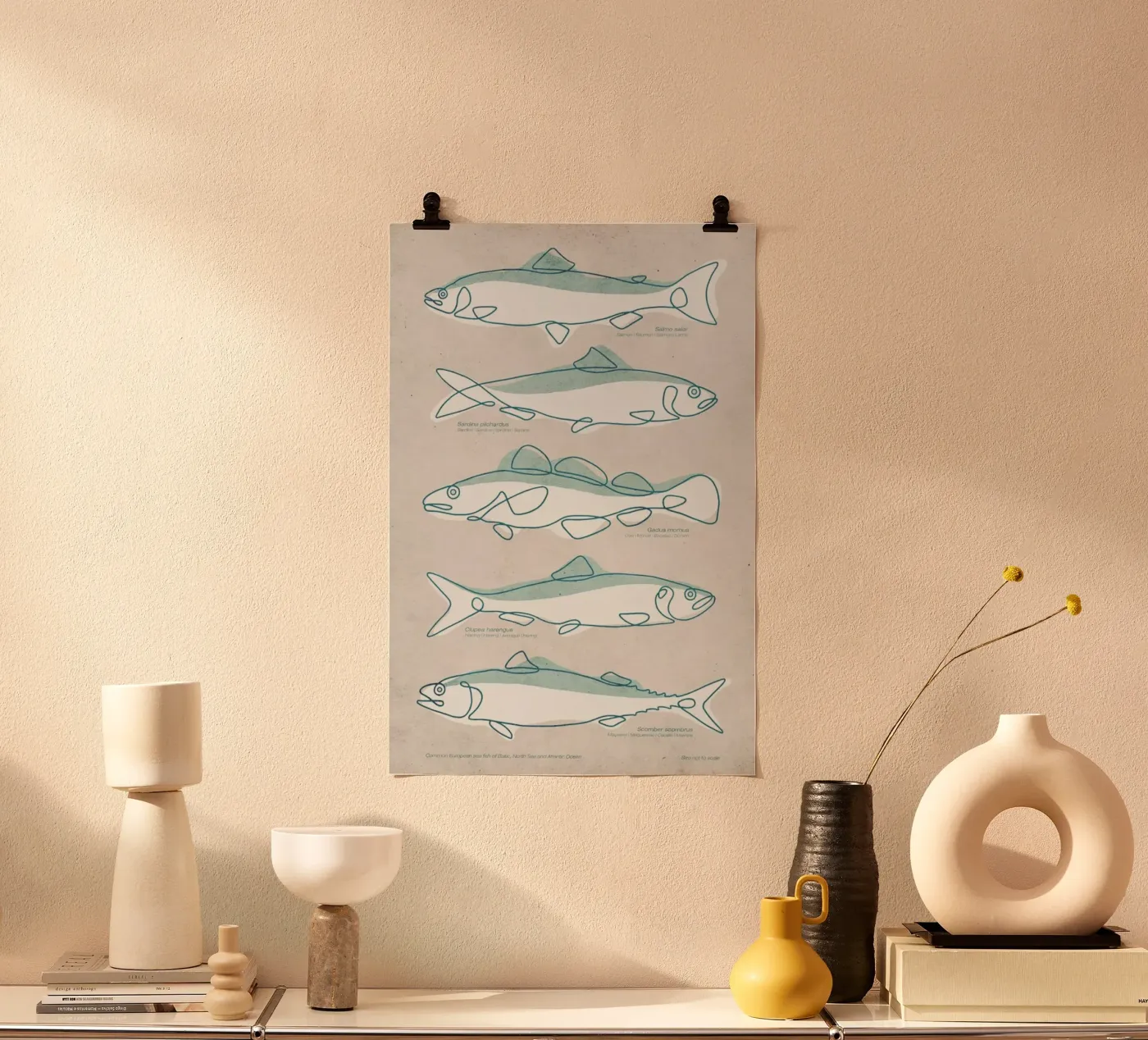 Pisces poster by Kuba Gornowicz