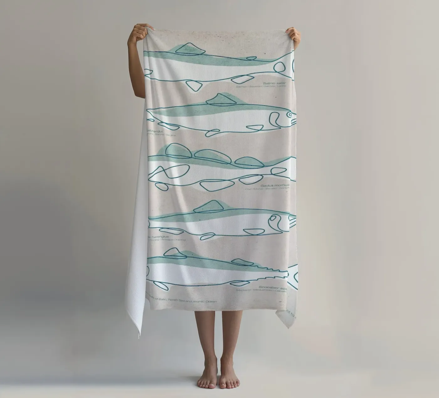 Pisces strandhanddoek van Kuba Gornowicz