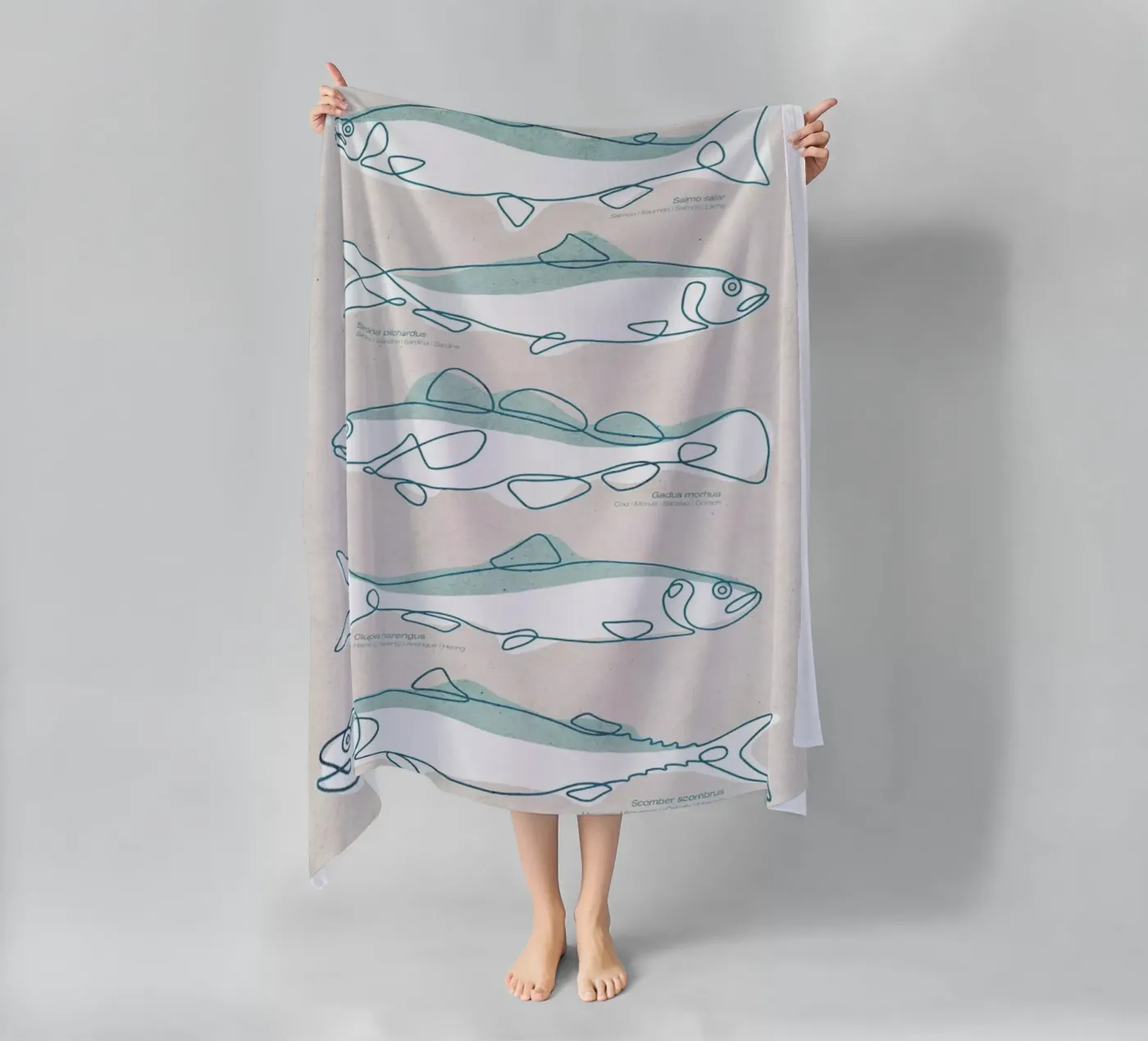 Pisces strandhanddoek van Kuba Gornowicz