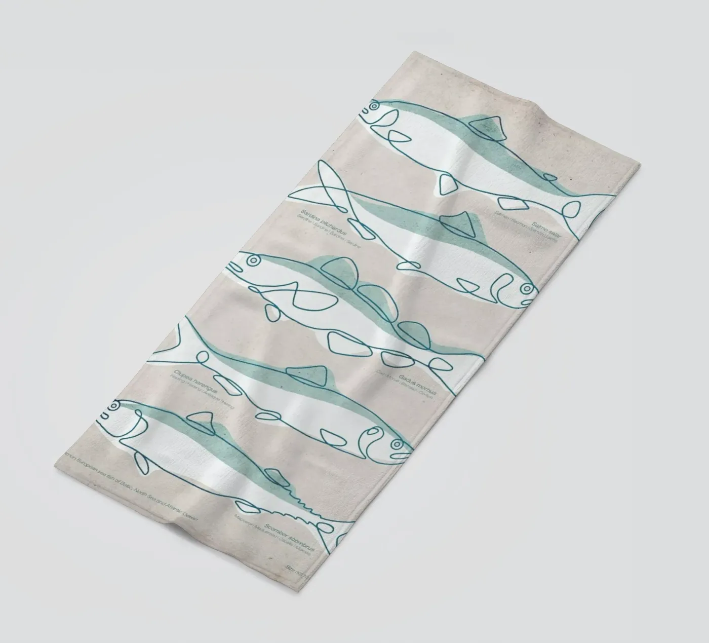 Pisces strandhanddoek van Kuba Gornowicz