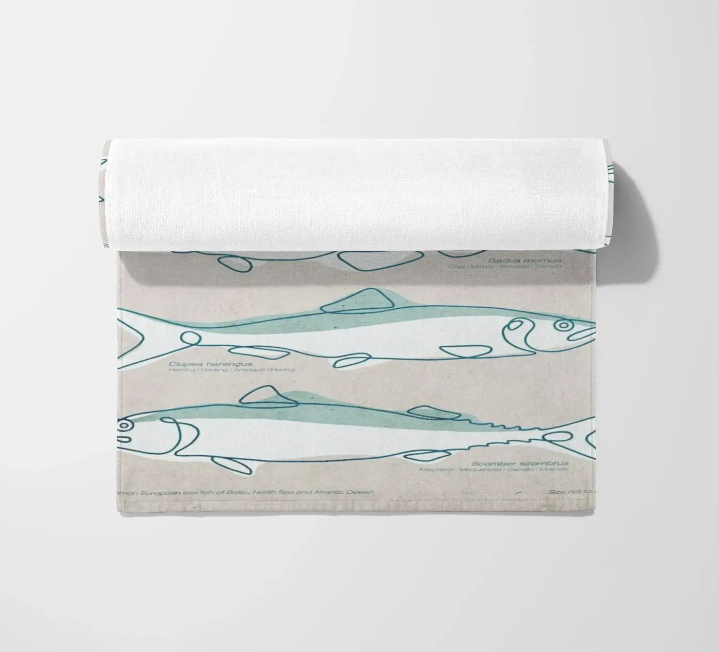 Pisces strandhanddoek van Kuba Gornowicz