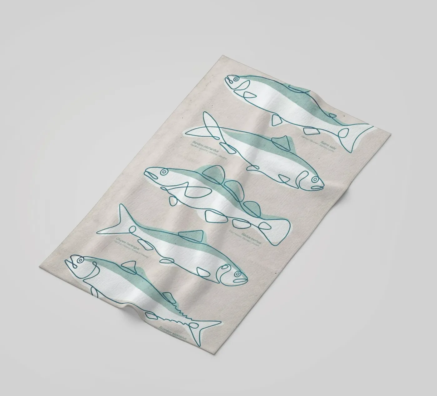 Pisces strandhanddoek van Kuba Gornowicz