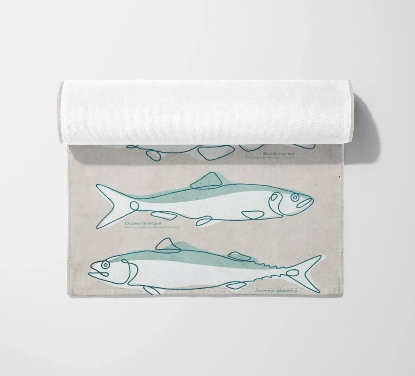 Pisces strandhanddoek van Kuba Gornowicz
