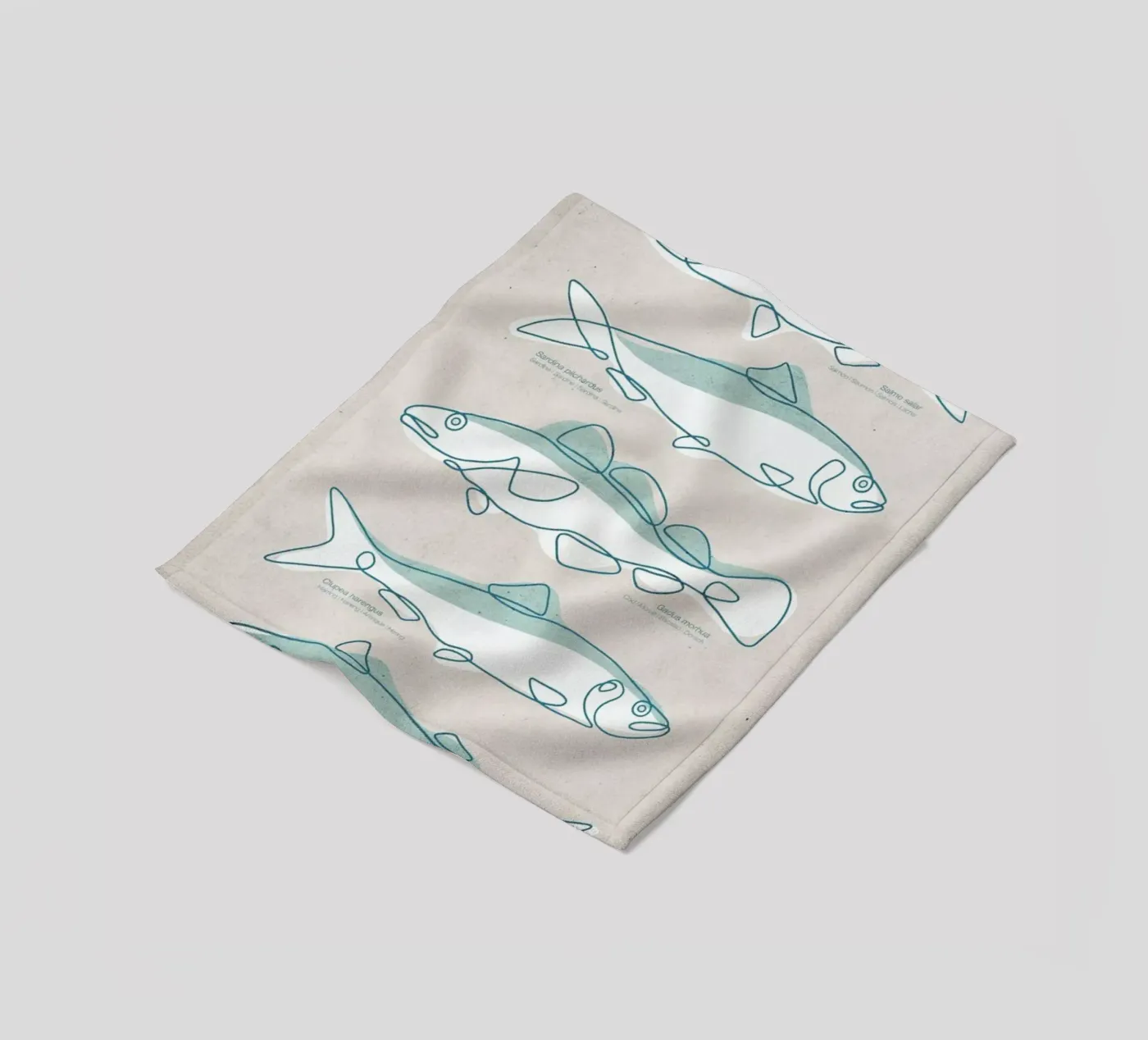 Pisces Fleecedecke von Kuba Gornowicz