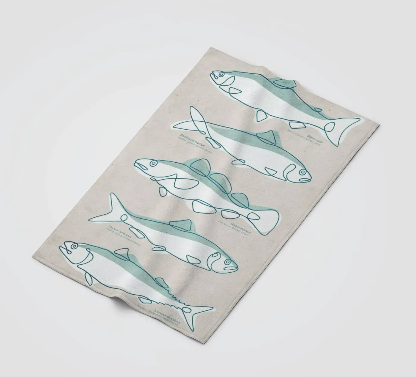 Pisces Fleecedecke von Kuba Gornowicz