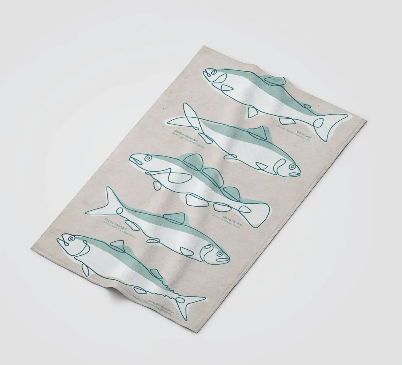 Pisces Fleecedecke von Kuba Gornowicz
