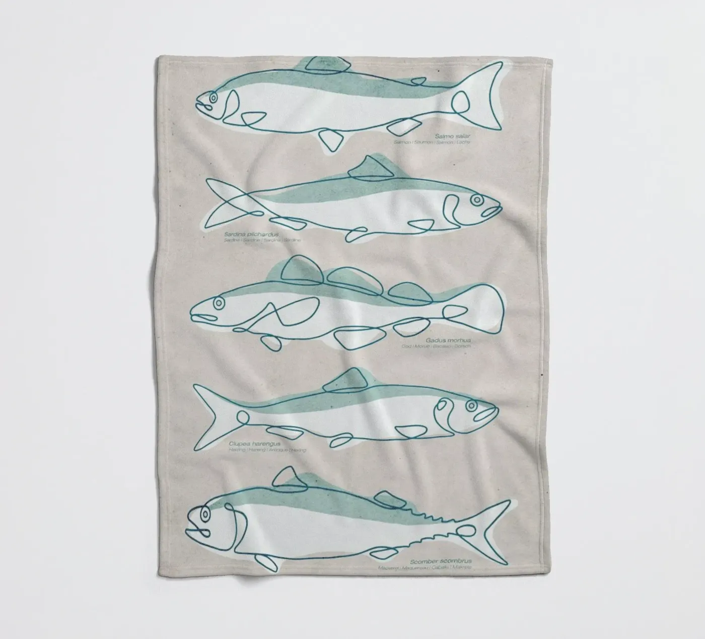 Pisces Fleecedecke von Kuba Gornowicz