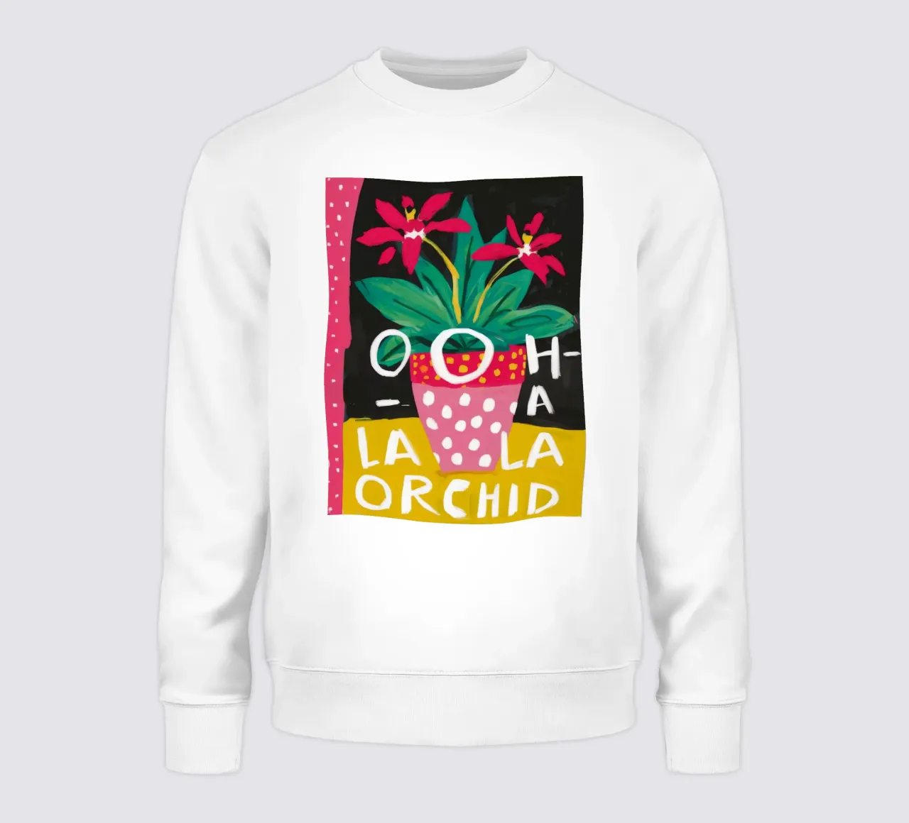 Frase Orchidea Pop felpa da Pan Denim