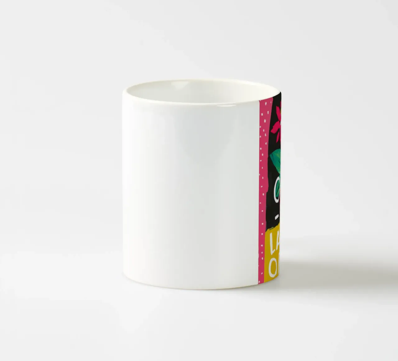 Frase Orchidea Pop tazza in ceramica da Pan Denim