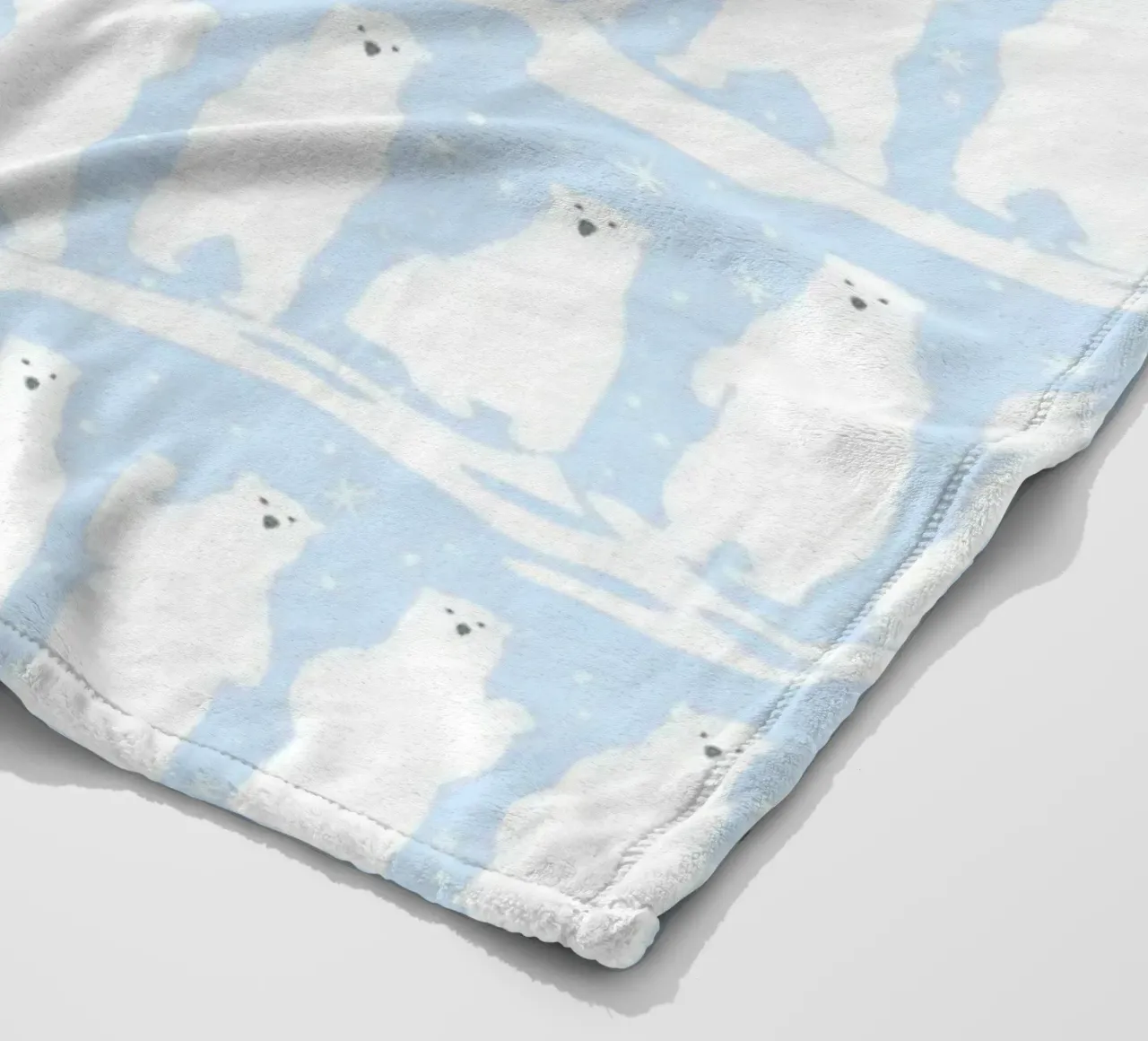 Polar Bear Pattern No 01 coperta in pile da treechild