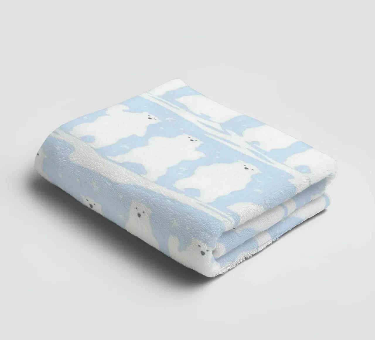Polar Bear Pattern No 01 asciugamano da bagno da treechild