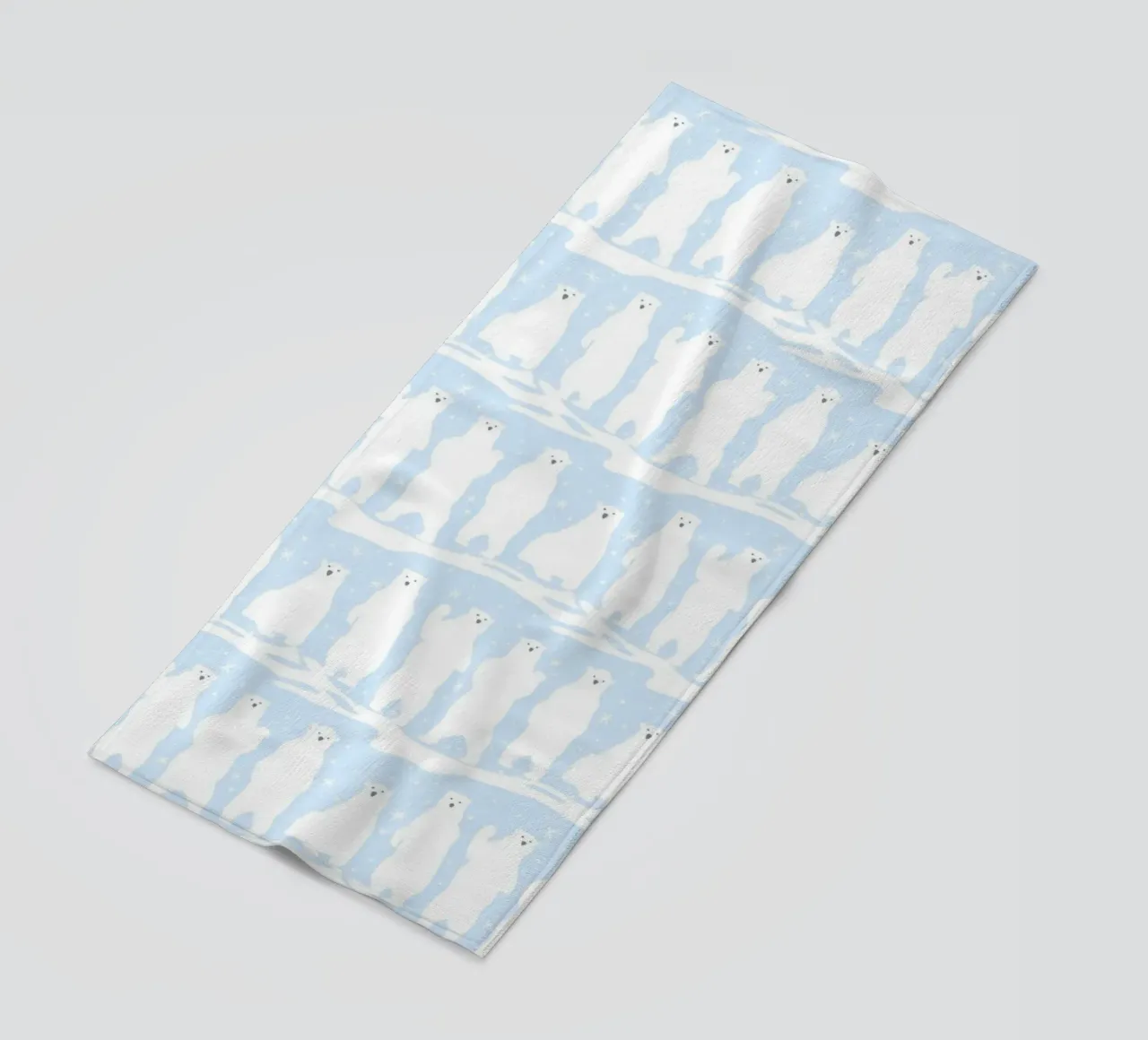 Polar Bear Pattern No 01 telo mare da treechild