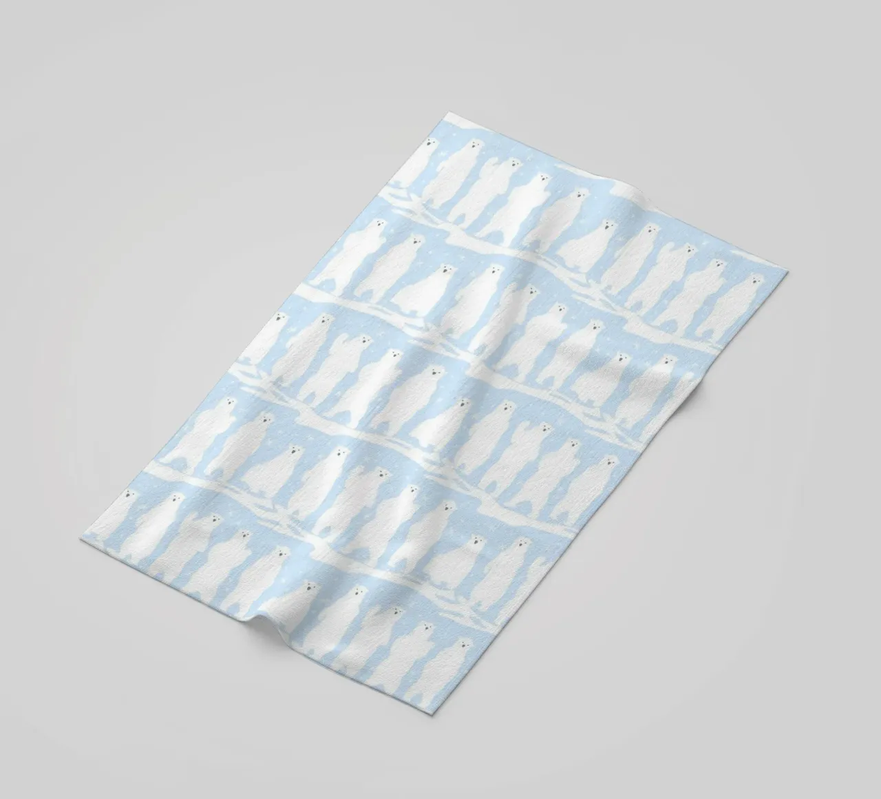Polar Bear Pattern No 01 telo mare da treechild