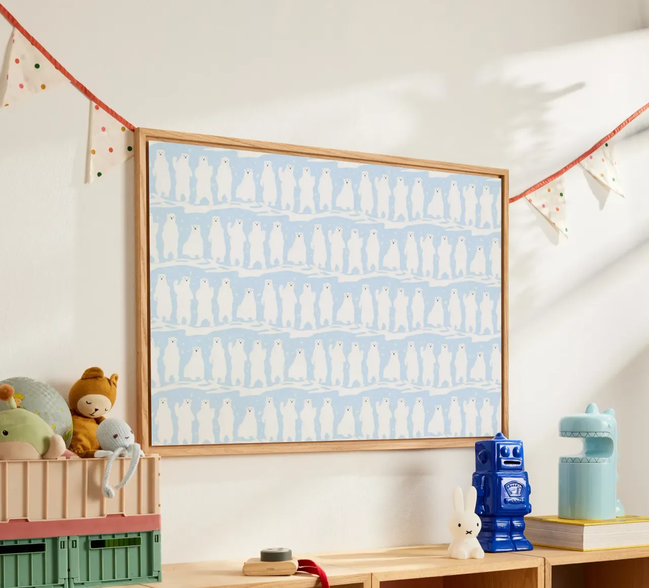 Polar Bear Pattern No 01 plexiglass da treechild