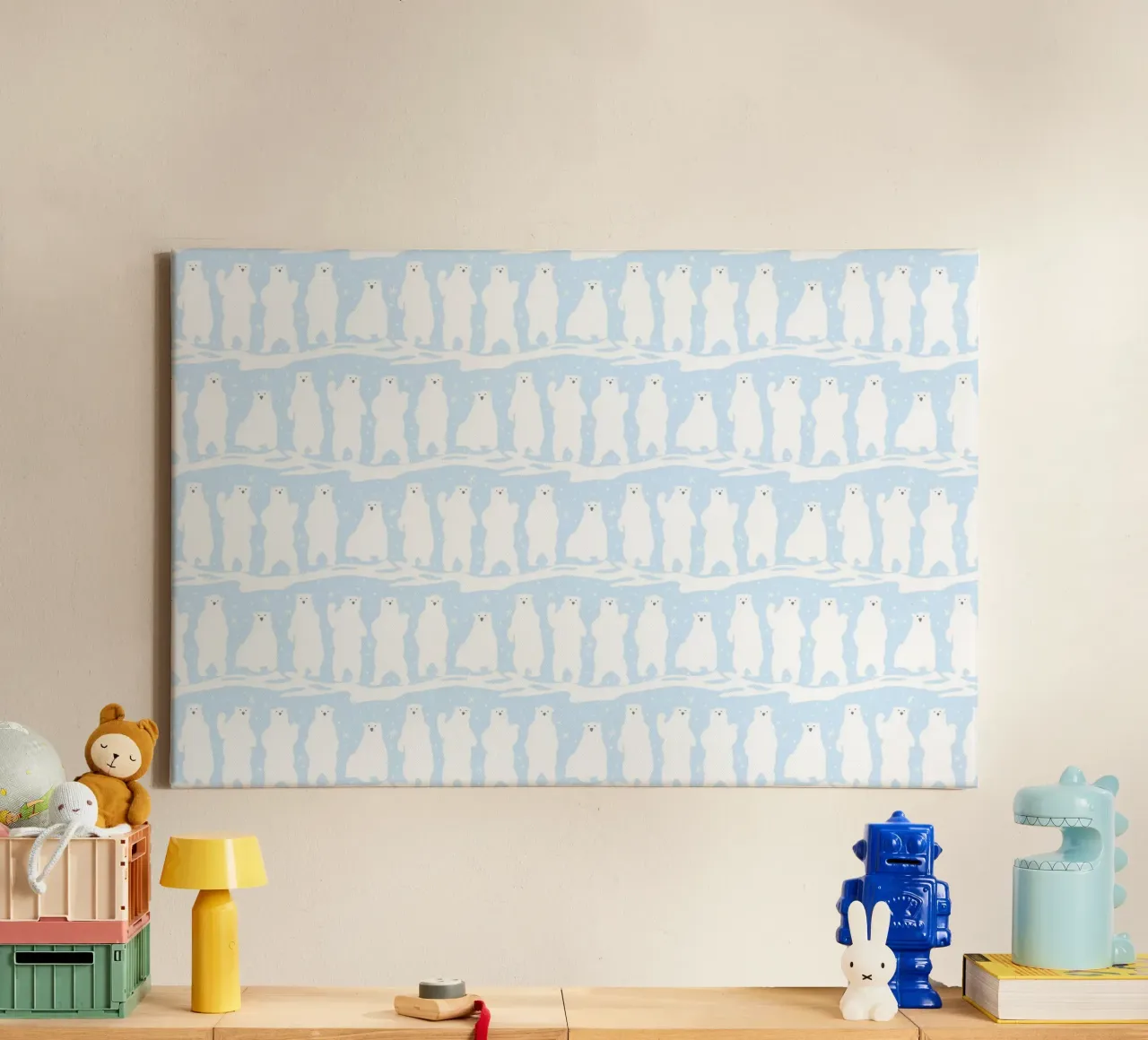 Polar Bear Pattern No 01 tela da treechild