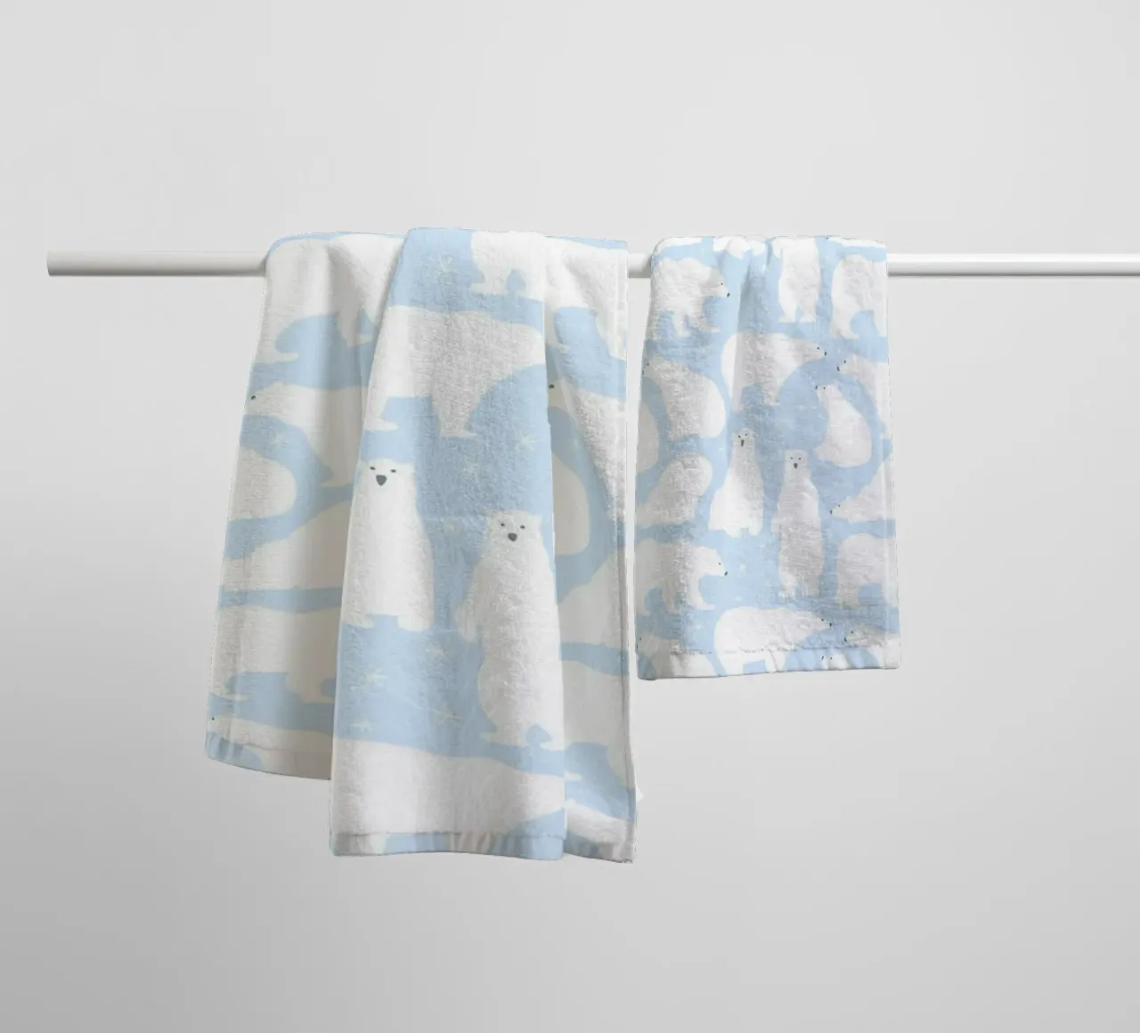 Polar Bear Pattern No 02 asciugamano da bagno da treechild