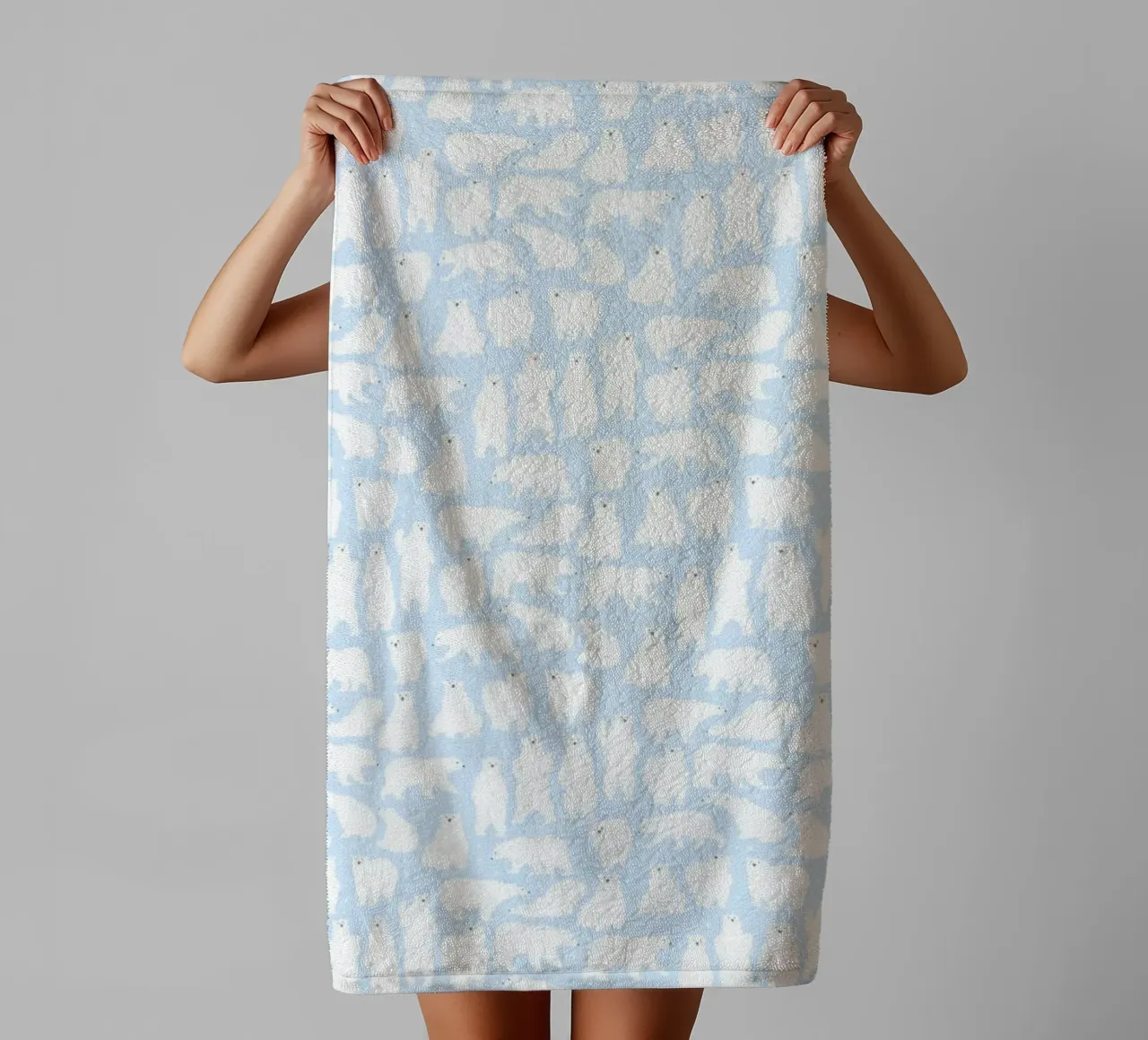 Polar Bear Pattern No 03 asciugamano da bagno da treechild