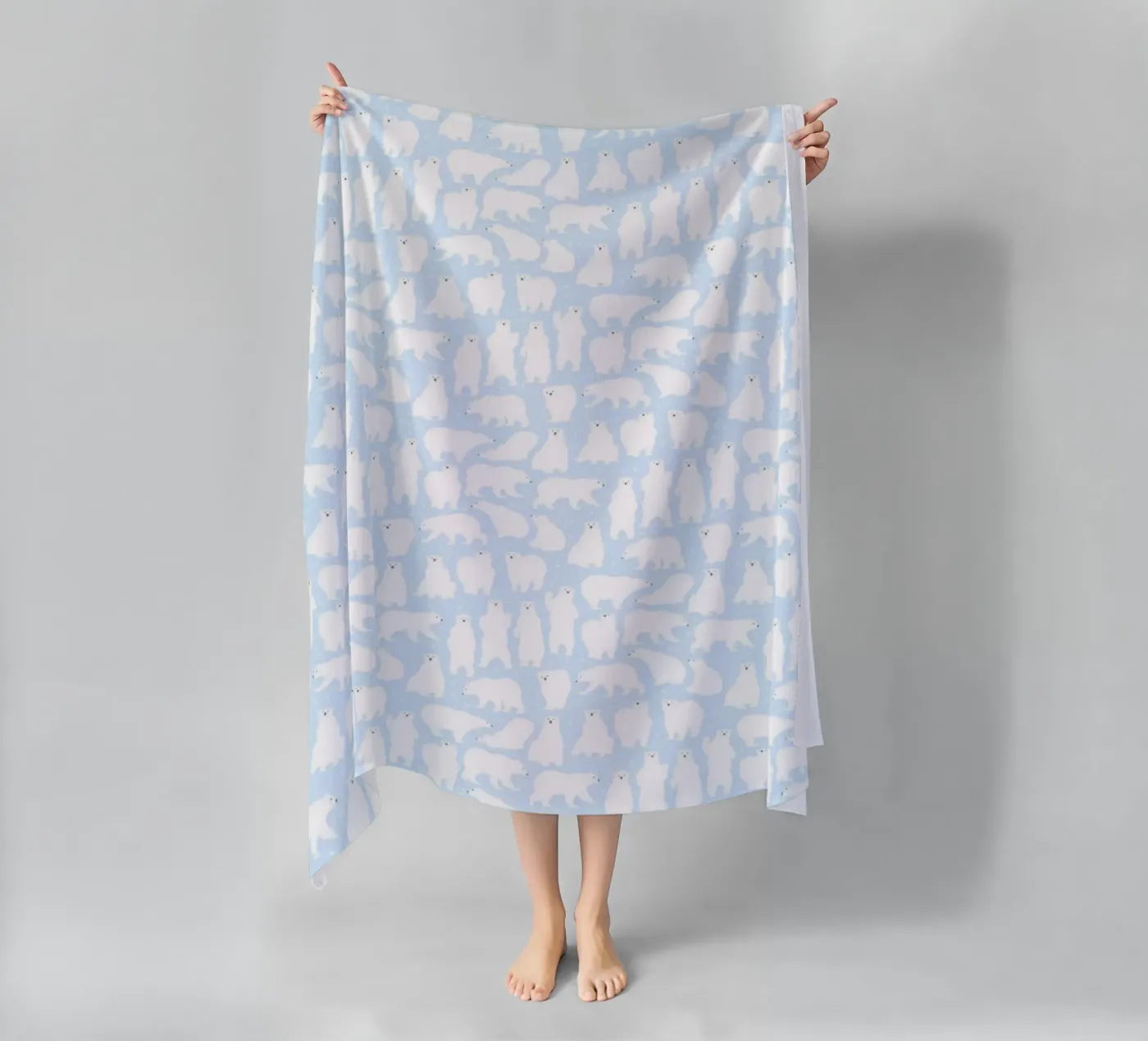 Polar Bear Pattern No 03 telo mare da treechild