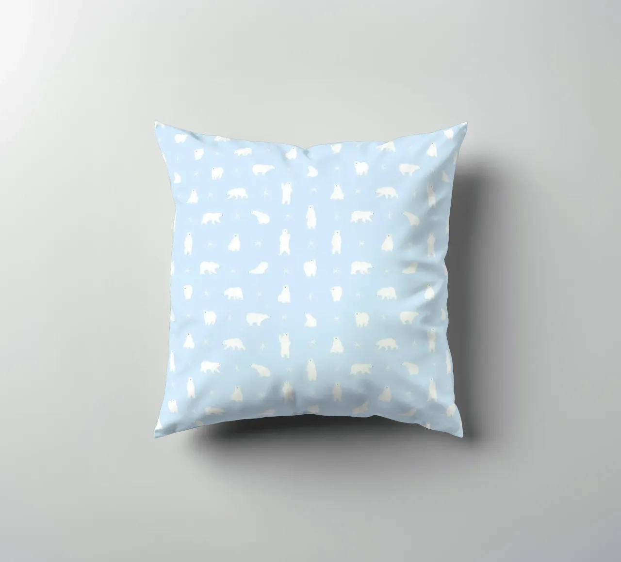 Polar Bear Pattern No 04 cuscino da treechild