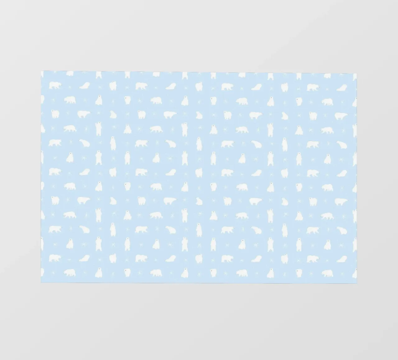 Polar Bear Pattern No 04 telo in pvc da treechild