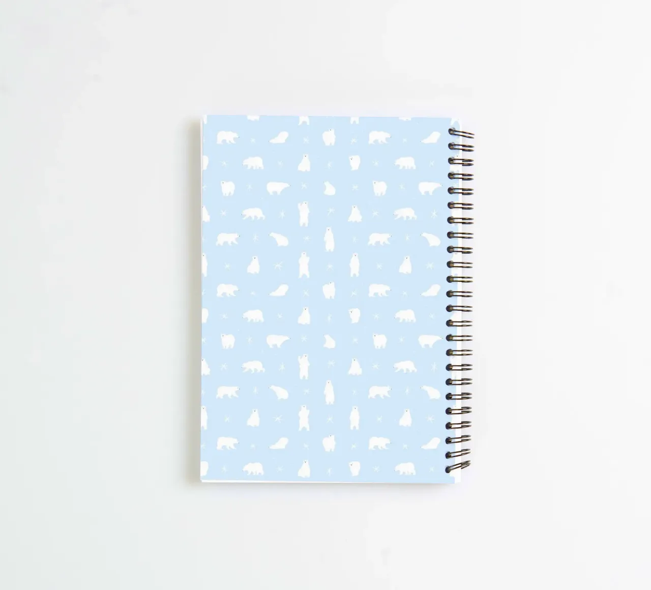 Polar Bear Pattern No 04 diario ad anelli da treechild