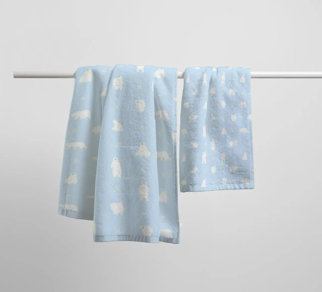 Polar Bear Pattern No 04 asciugamano da bagno da treechild