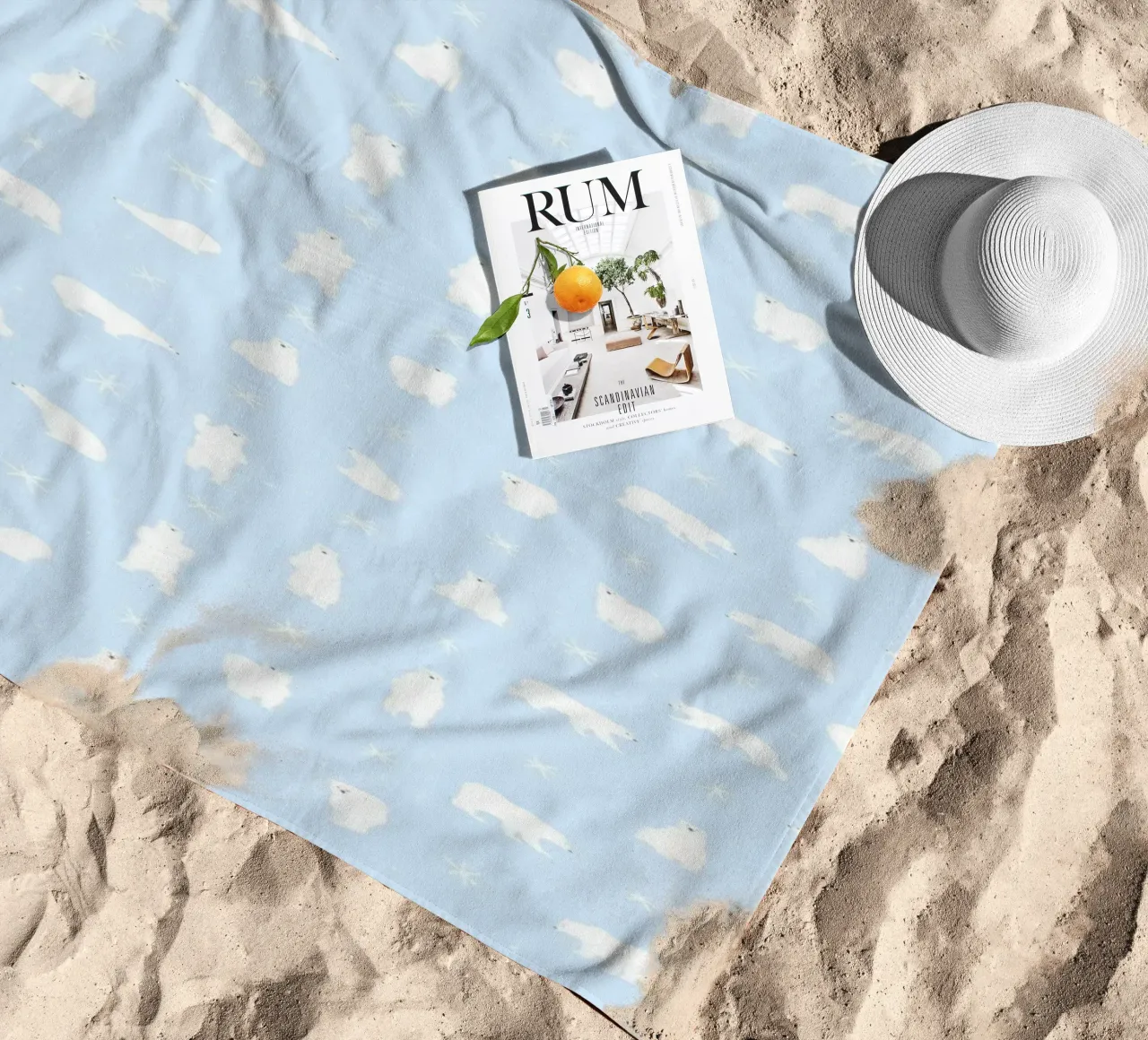 Polar Bear Pattern No 04 telo mare da treechild