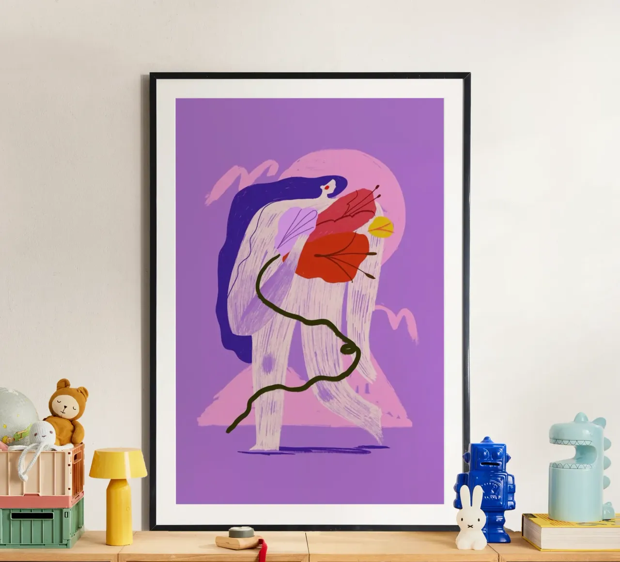 Home Grown poster con telaio in plastica da Pure