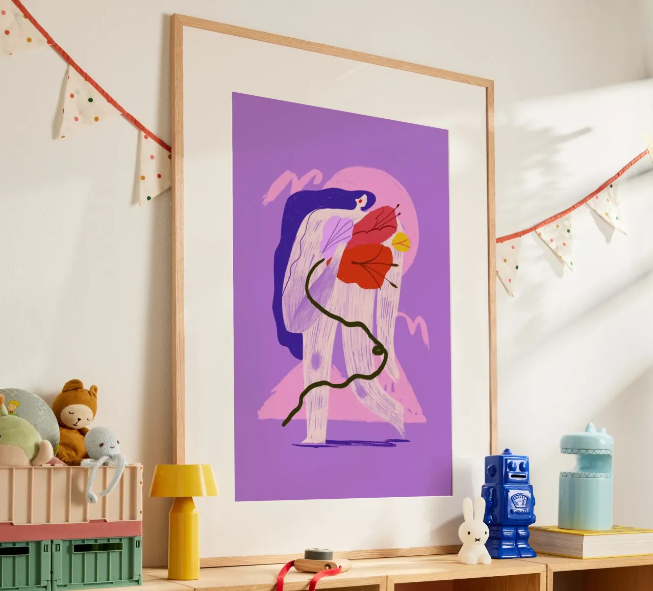 Home Grown poster con telaio in plastica da Pure