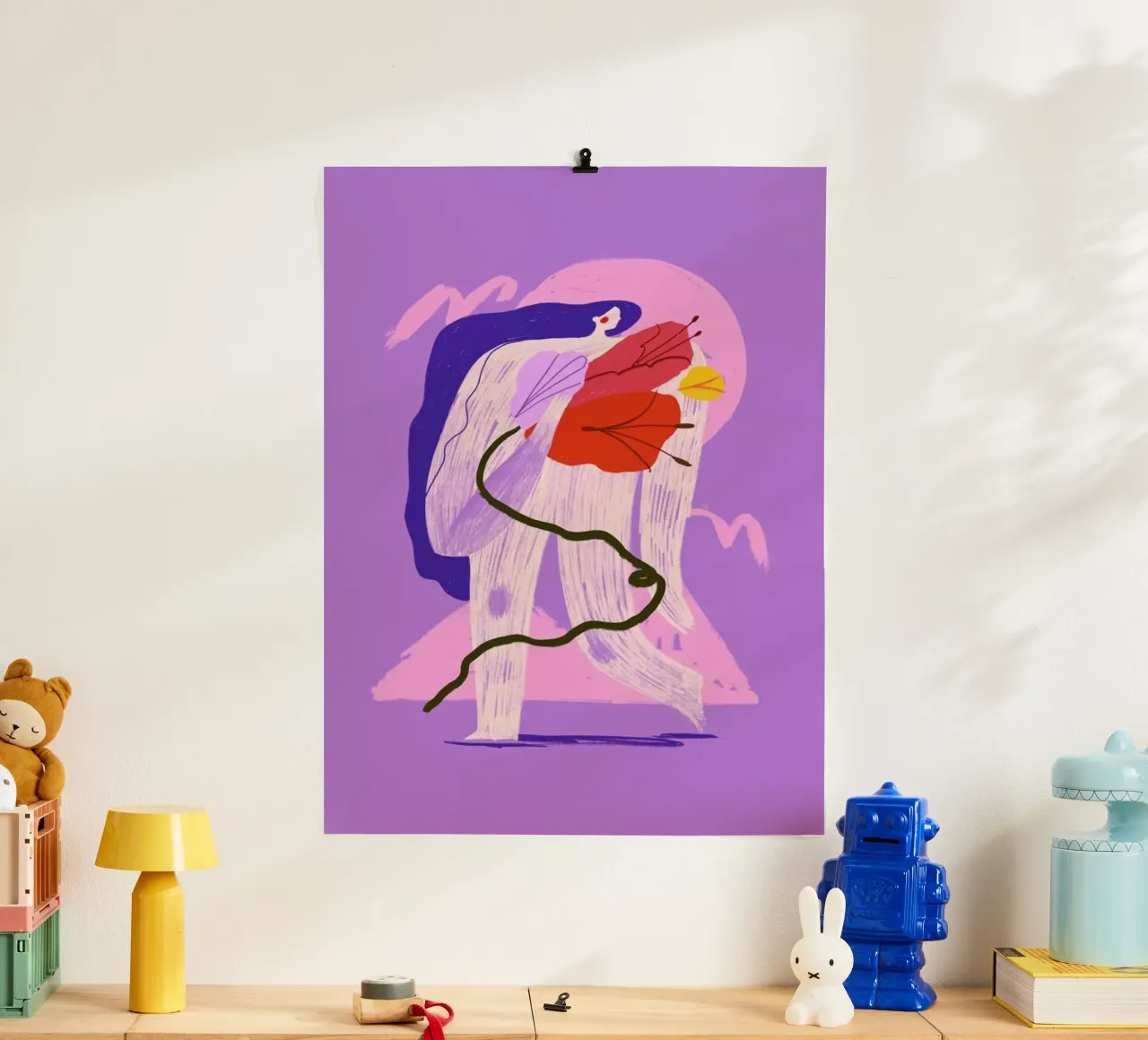 Home Grown poster con telaio in plastica da Pure