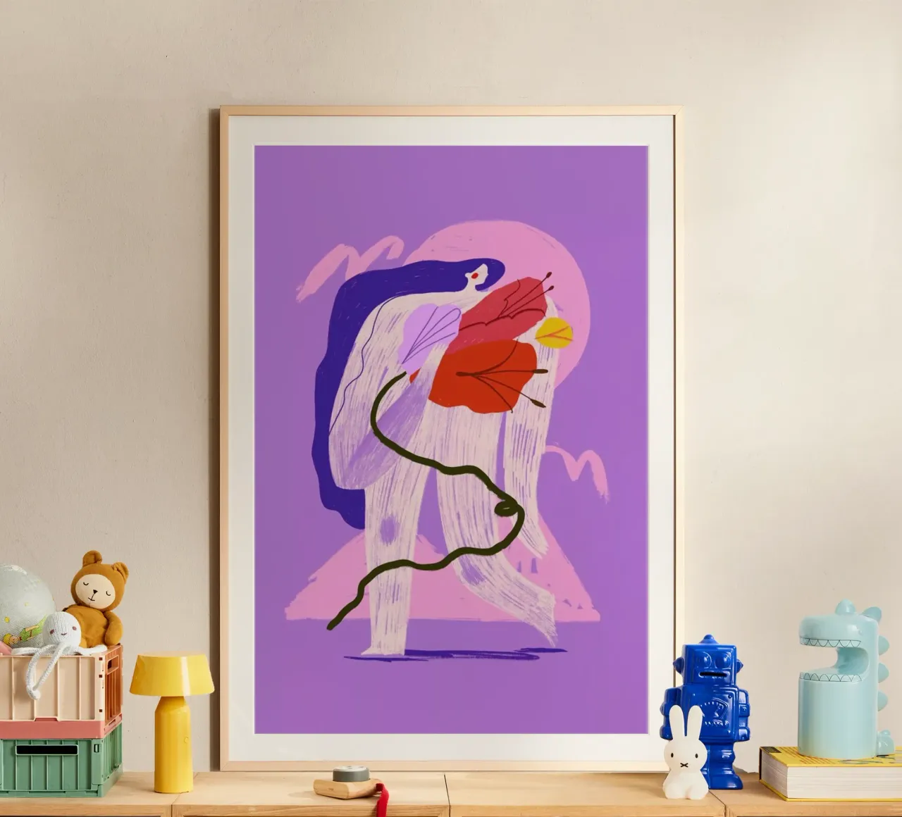 Home Grown poster con telaio in plastica da Pure