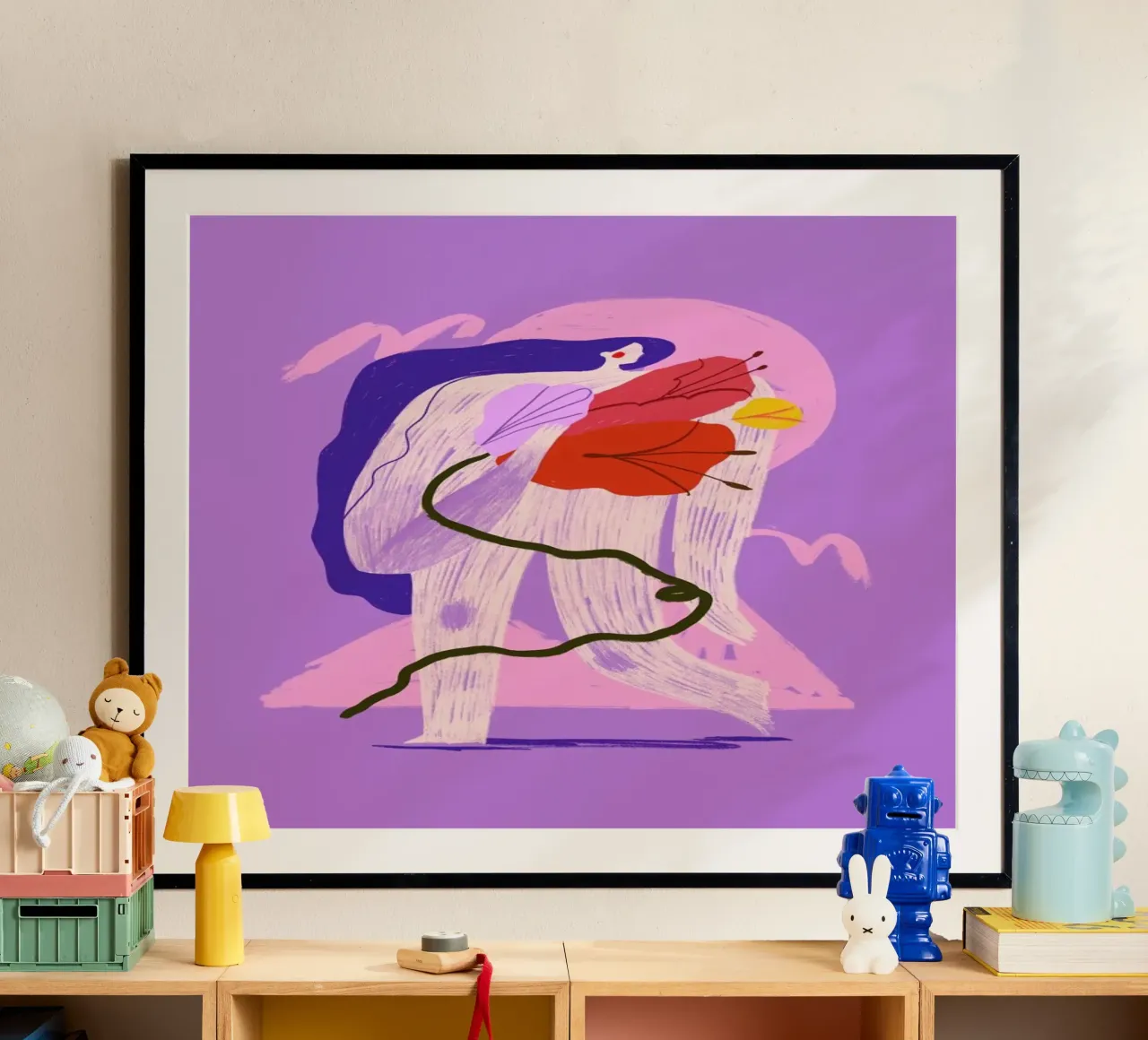 Home Grown poster con telaio in plastica da Pure