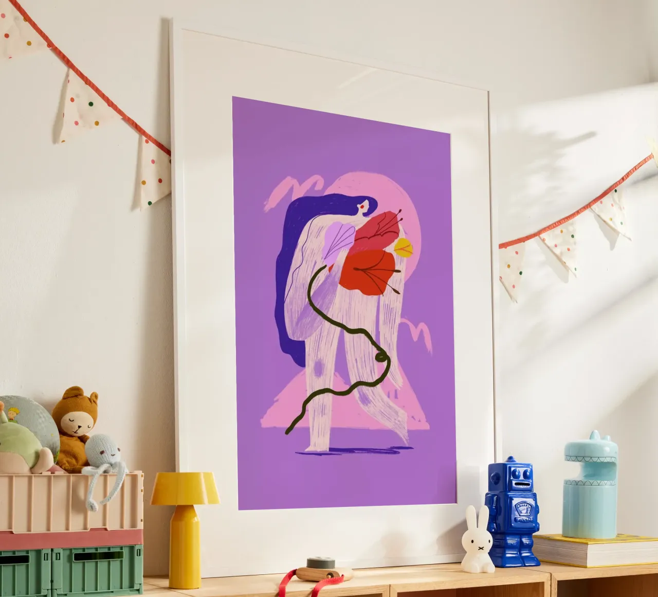 Home Grown poster con telaio in plastica da Pure