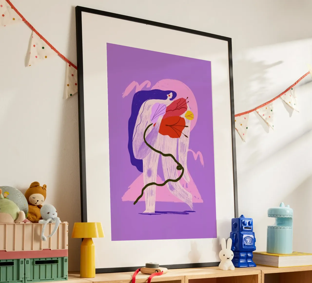 Home Grown poster con telaio in plastica da Pure